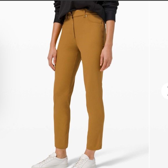 lululemon athletica “City Sleek 5 Pocket 7/8 Pants, Size 10 - Picture 3 of 13